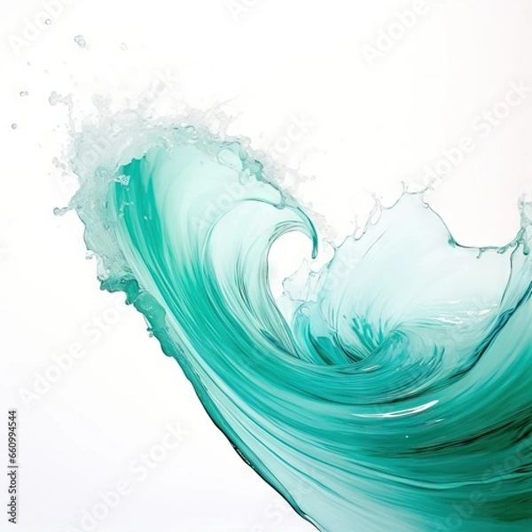 Fototapeta water splash isolated on white background