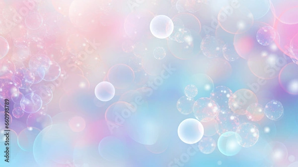 Obraz Whimsical Dance of Bubbles: A Dreamy Spectacle,abstract background with bubbles,abstract colorful background,soap bubbles