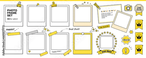 Obraz ポラロイド・写真フレームのセット