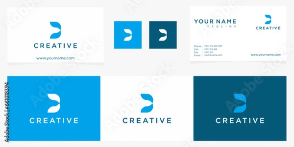 Fototapeta infographic design elements with letter b creative simple logo 