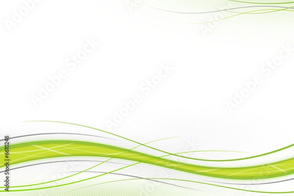 Obraz Green and gray waves