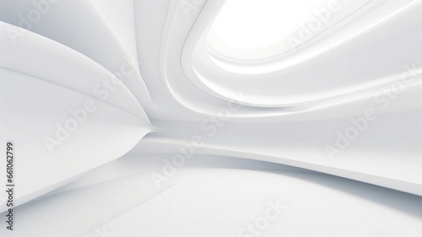 Obraz Abstract white background. Modern background concept. Generative AI