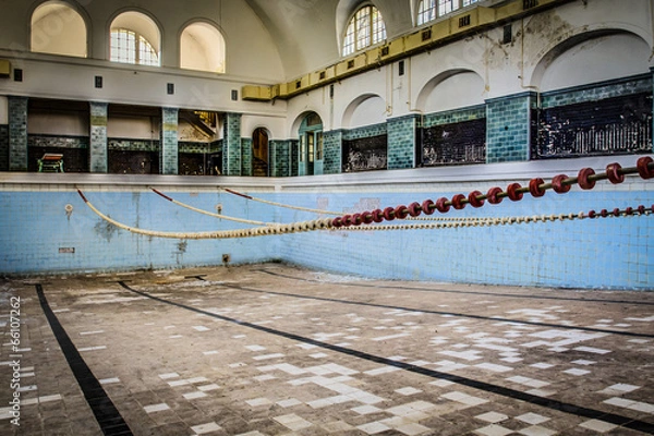 Obraz abandoned old pool