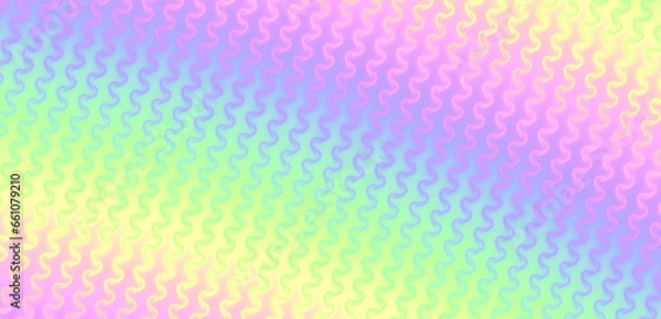 Fototapeta pastel rainbow neon curl texture gradient Y2K