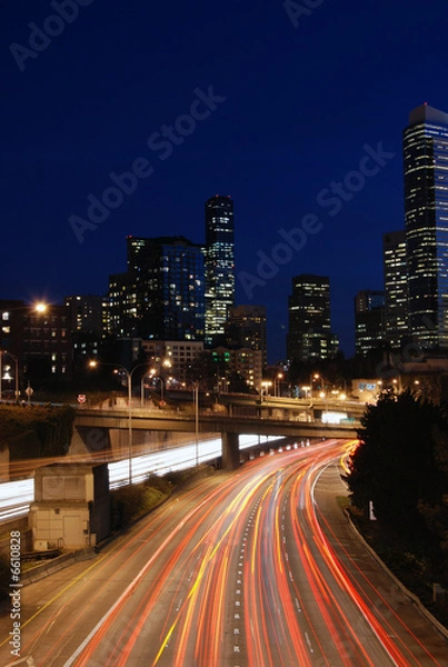 Fototapeta Nighttime Seattle
