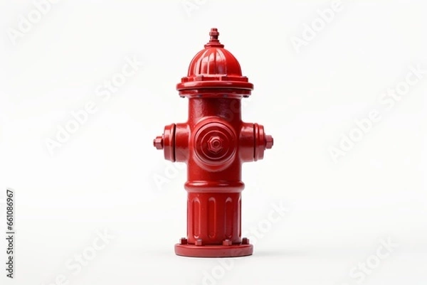 Obraz A fire hydrant isolated on a white background