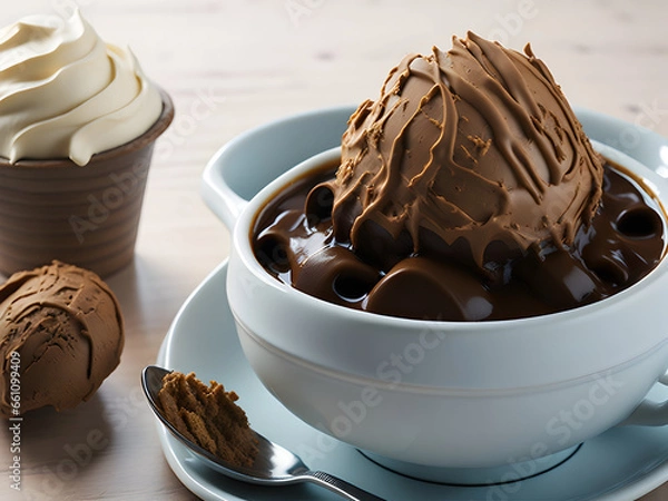 Obraz Coffee ice cream 