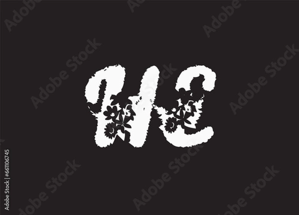 Obraz HE logo make in illustrator