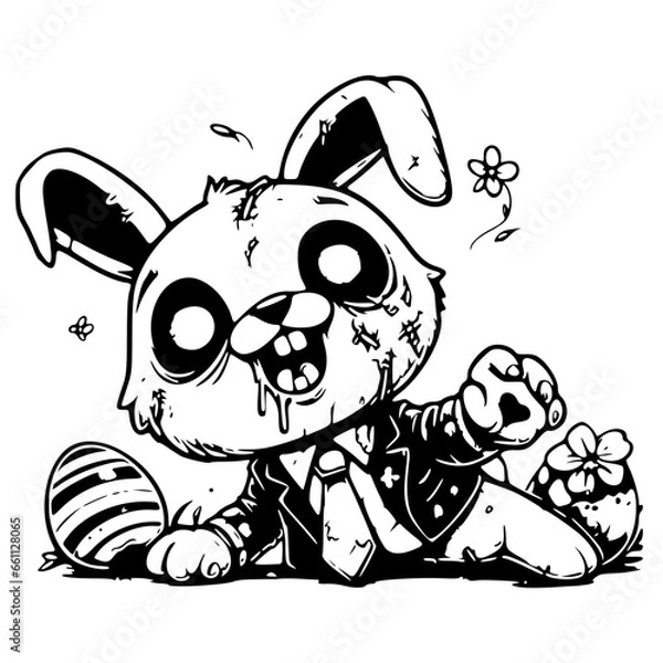 Fototapeta Zombie bunny 2