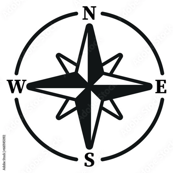 Obraz Vector compass rose.