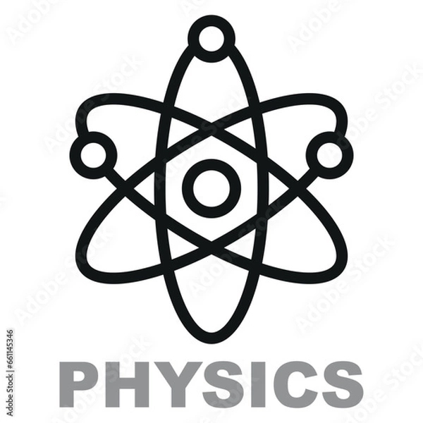 Obraz Physics and Atom Icon.