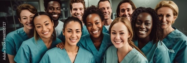 Obraz Collective of healthcare staff
