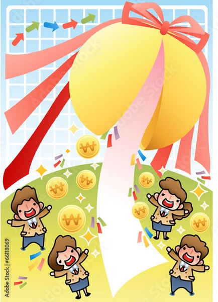 Obraz Illustration of business