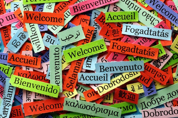 Obraz welcome collage