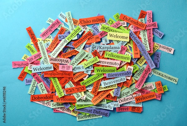 Obraz welcome collage