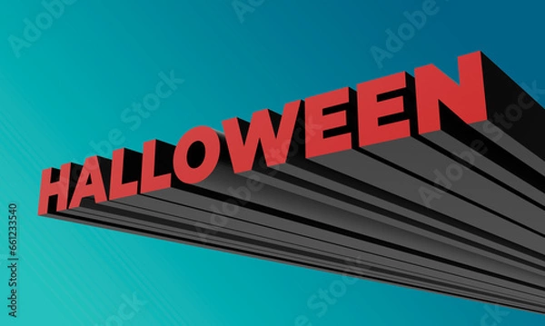 Fototapeta 3D Halloween text
