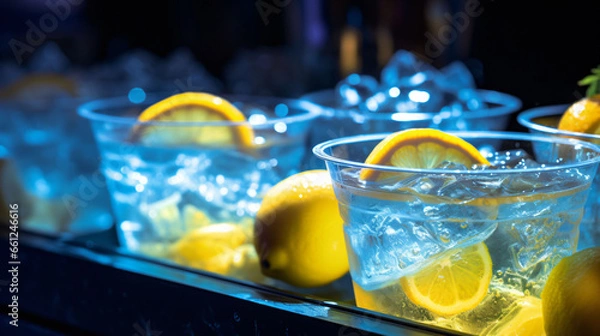 Fototapeta Lemon Drink at a Club