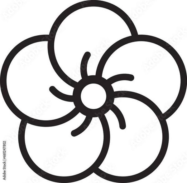 Obraz ねじり梅　イラスト　年賀素材　和柄