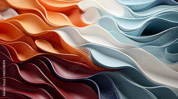 Obraz Upclose colorful silk-like background