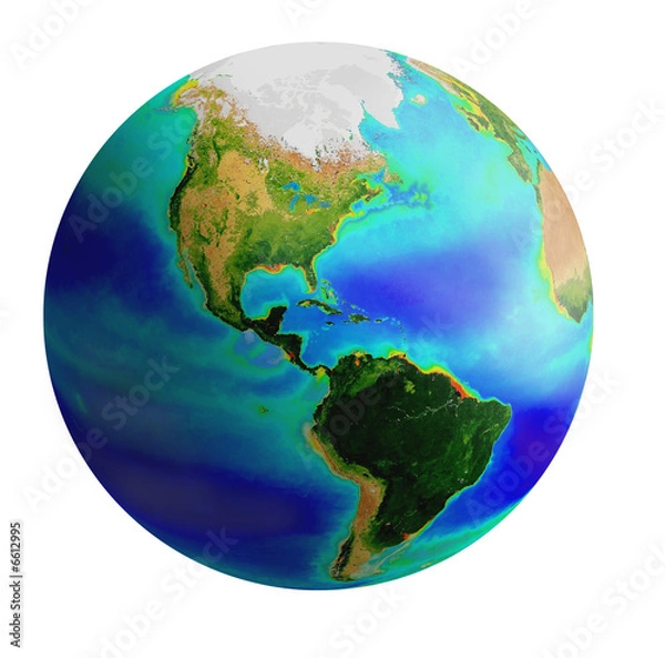 Obraz globe, america