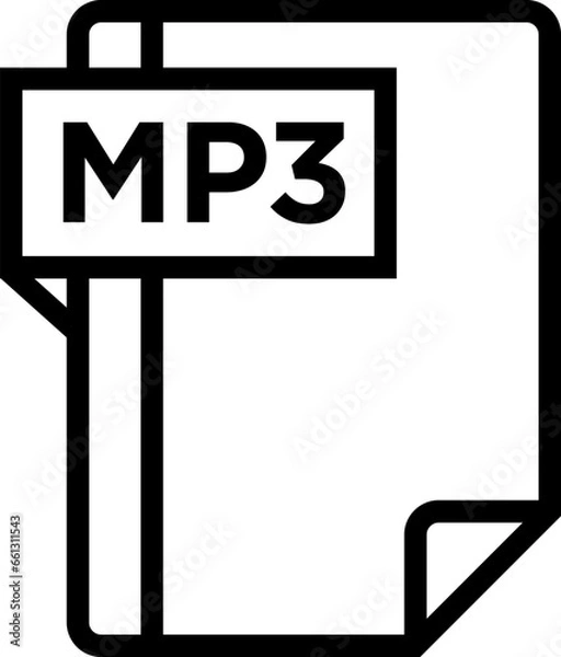Fototapeta MP3 Icon symbols pictograms design elements visual representations