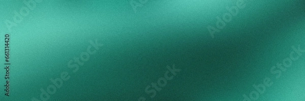 Obraz teal green blue , color gradient rough abstract background shine bright light and glow template empty space , grainy noise grungy texture