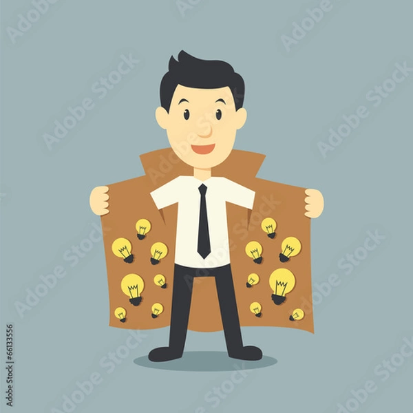 Obraz businessman showing idea