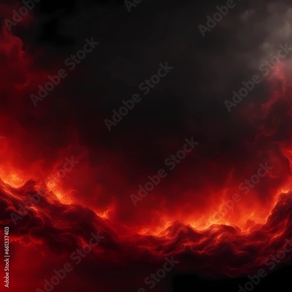 Fototapeta Fire and smoke