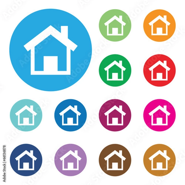 Fototapeta Vector home buttons