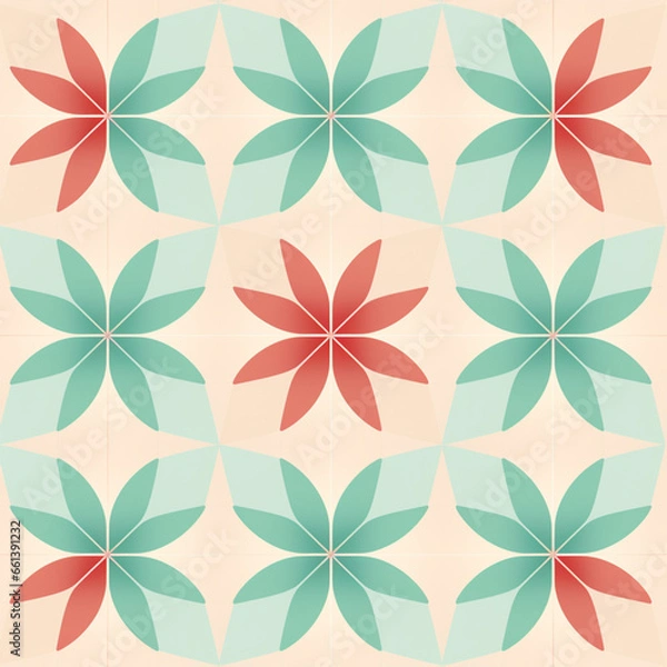 Fototapeta Minimal pattern design for Christmas