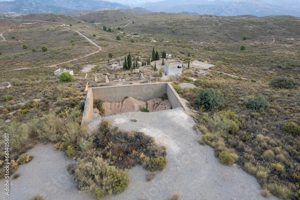 Obraz Ruins of an old mining factory in the south of Spain