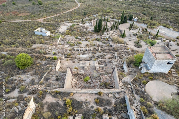 Obraz Ruins of an old mining factory in the south of Spain