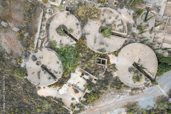 Obraz Ruins of an old mining factory in the south of Spain