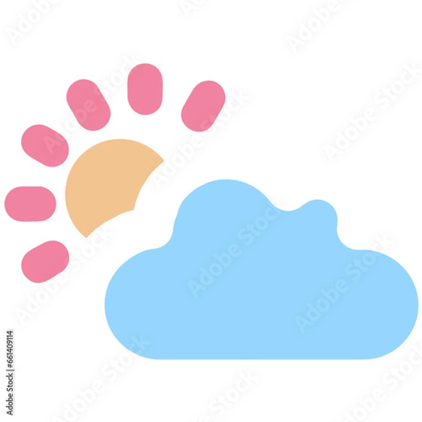 Fototapeta Cloud storage icon symbol vector image. Illustration of the database server hosting cloud system digital design image
