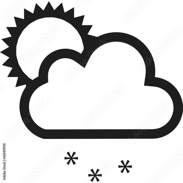 Obraz Cloud storage icon symbol vector image. Illustration of the database server hosting cloud system digital design image