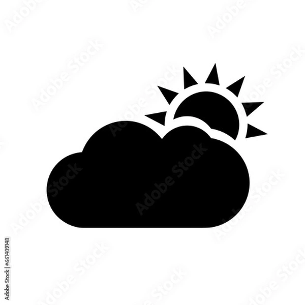 Obraz Cloud storage icon symbol vector image. Illustration of the database server hosting cloud system digital design image