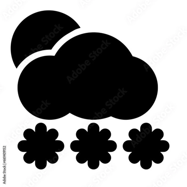 Obraz Cloud storage icon symbol vector image. Illustration of the database server hosting cloud system digital design image