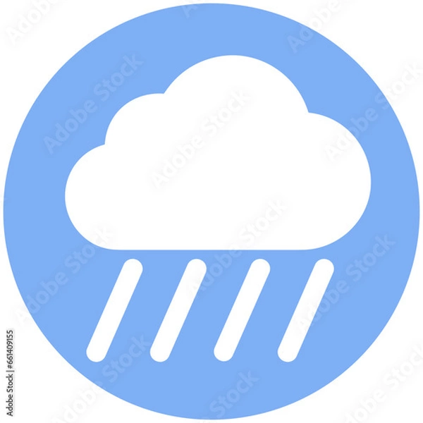 Obraz Cloud storage icon symbol vector image. Illustration of the database server hosting cloud system digital design image