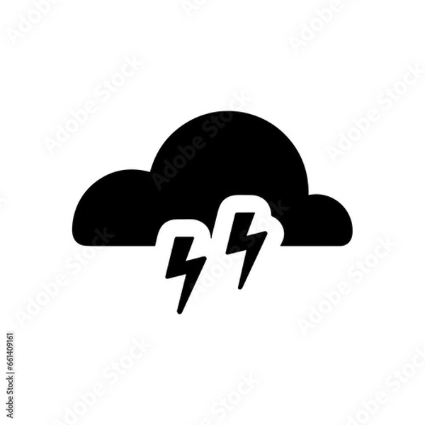 Obraz Cloud storage icon symbol vector image. Illustration of the database server hosting cloud system digital design image