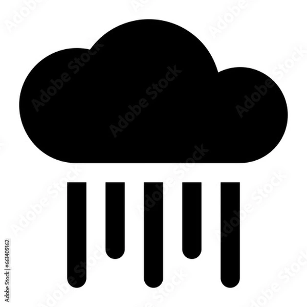 Obraz Cloud storage icon symbol vector image. Illustration of the database server hosting cloud system digital design image