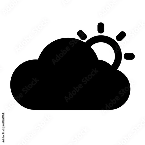 Obraz Cloud storage icon symbol vector image. Illustration of the database server hosting cloud system digital design image