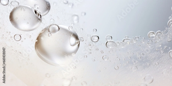 Obraz A Close-up of a clear liquid cosmetic product