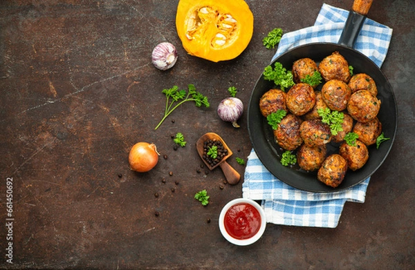 Obraz Pumpkin meatballs