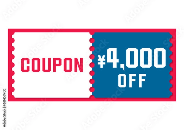 Fototapeta 割引クーポンのイラスト