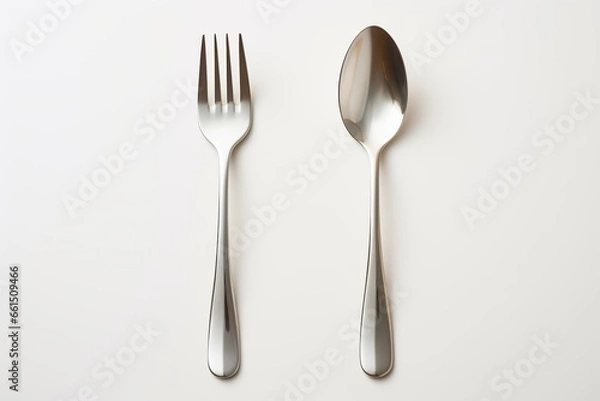 Fototapeta fork and spoon
