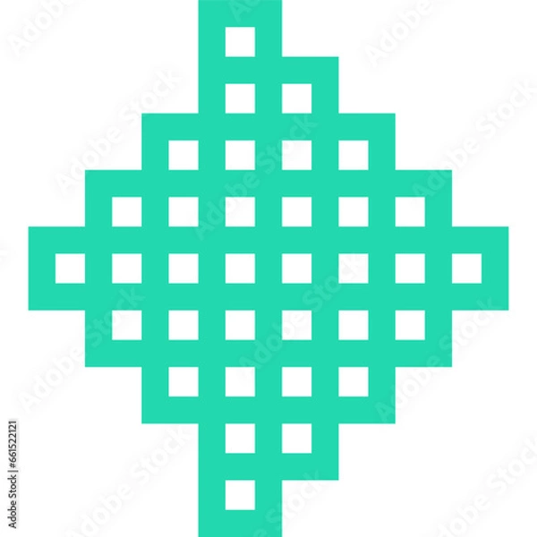 Fototapeta Pixelated Arrow Shape