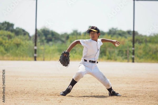 Fototapeta サウスポー（少年野球）