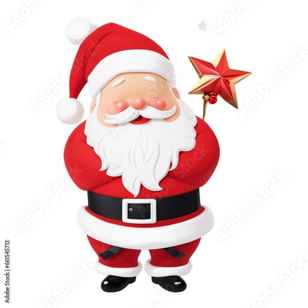 Obraz santa claus with a gift