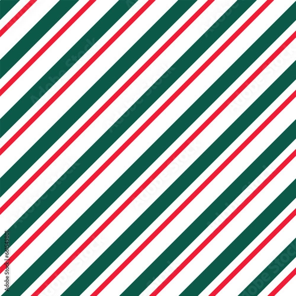 Fototapeta Candy cane Christmas background, seamless pattern.