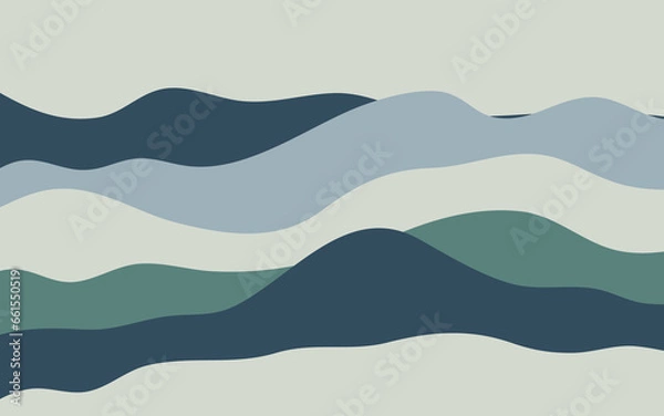 Obraz Modern Abstract Landscapes Vector EPS